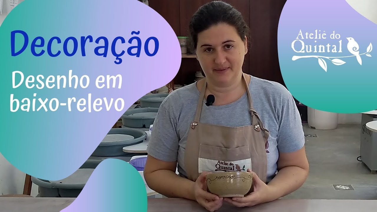 Dica de Cer&acirc;mica - Decora&ccedil;&atilde;o Baixo Relevo