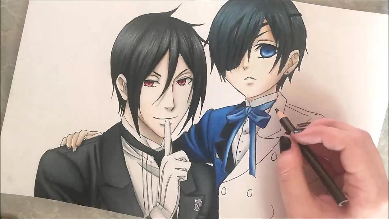 Ciel & Sebastian Speed Drawing (Black Butler)