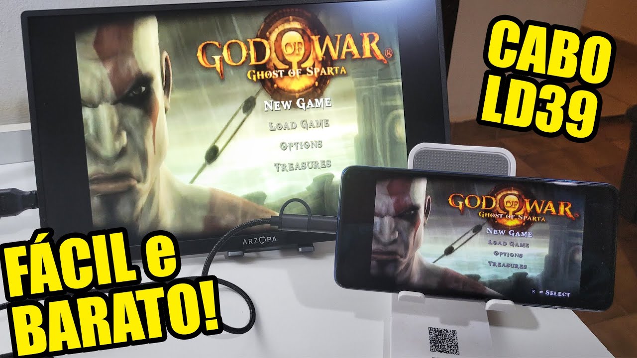 Como espelhar QUALQUER celular na TV com cabo LD39! Seu celular vira um VIDEO GAME!