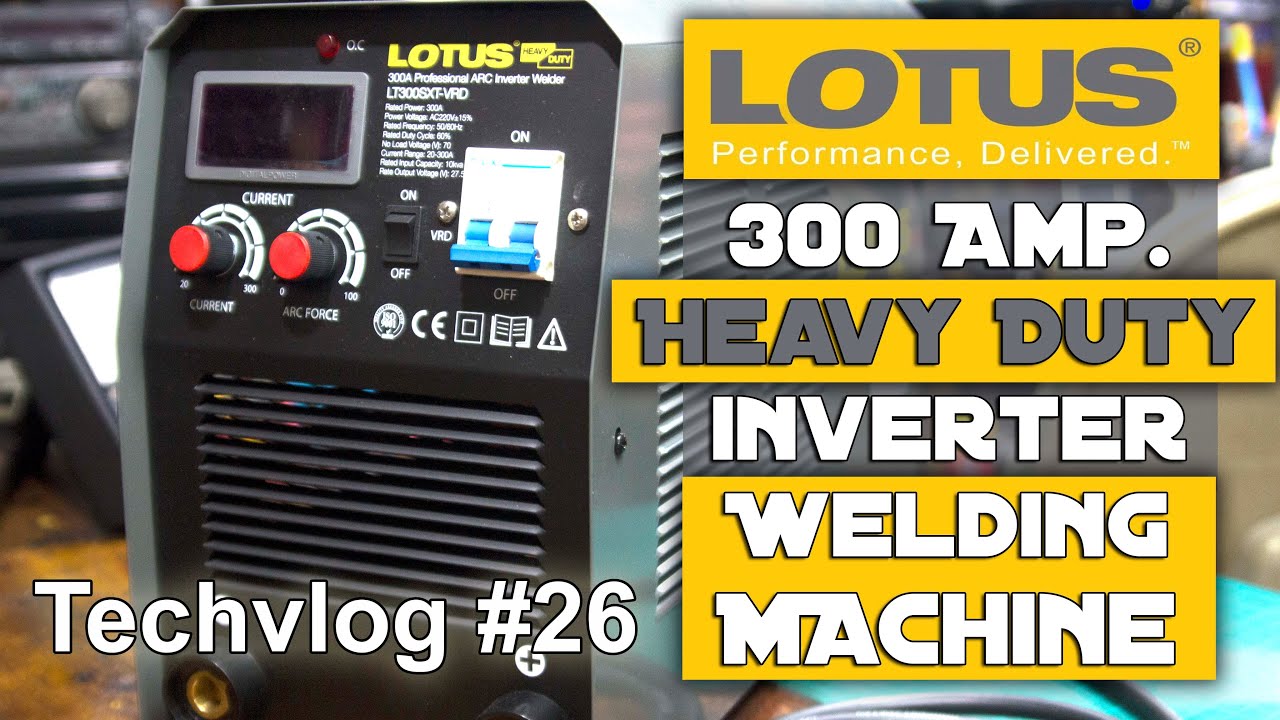 Lotus 300Amp. Heavy Duty Welding Machine, LT300SXT-VRD Review.