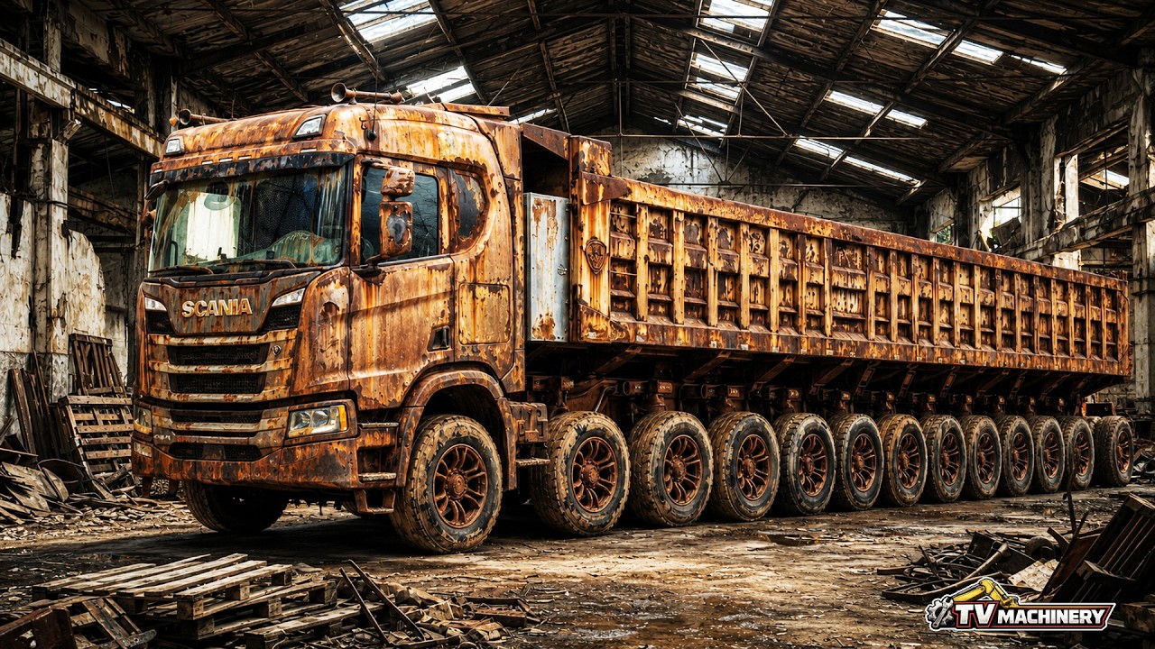 Forgotten Scania Dump Truck Found in Extreme Rust &mdash; The Full Restoration Begins Now