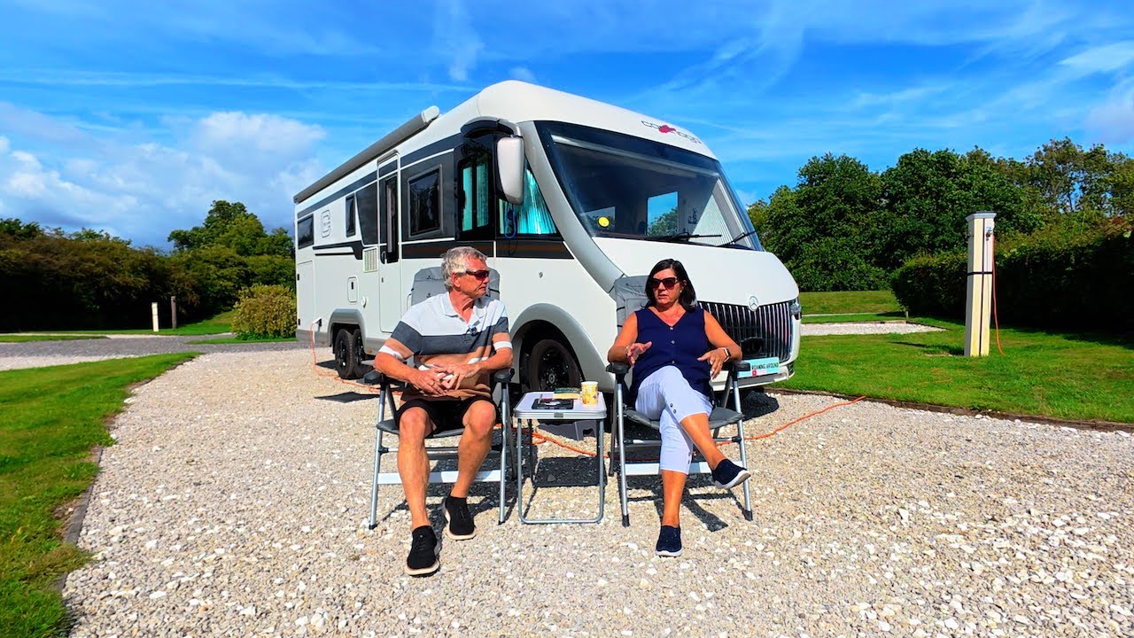 We visit York Naburn Lock Campsite and have a Pollicino Scooter Loader installed in our motorhome.