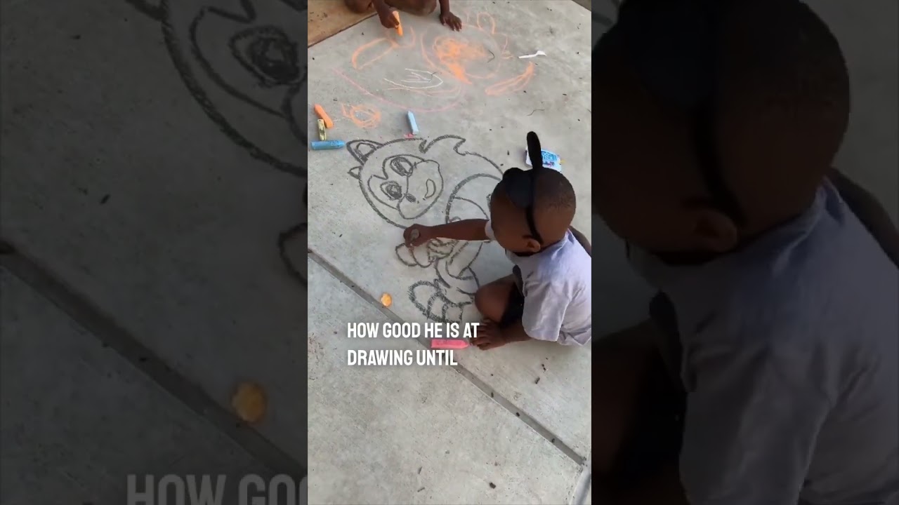 This 5-year-old is elite at drawing 😳👏
