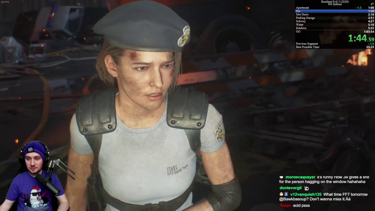 [INFERNO] 1:01:41 - S Rank - NO SHOP ITEMS - Resident Evil 3 Speedrun