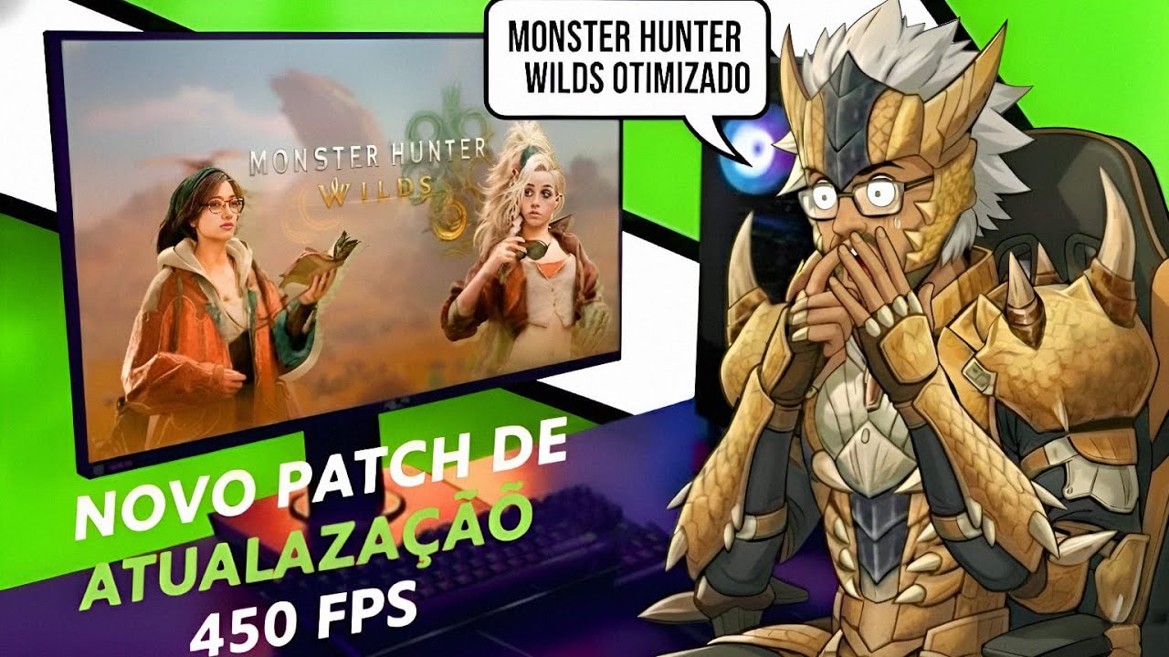 🟢LIVE ON🟢MONSTER HUNTER WILDS PARTE 10 E TESTANDO PATCH DE OTIMIZACAO