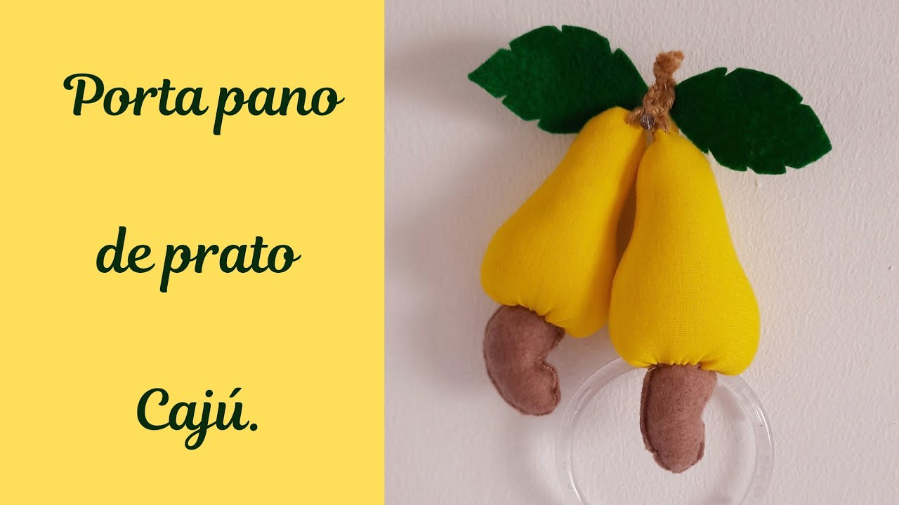 COMO FAZER PORTA PANO DE PRATO CAJÚ.
