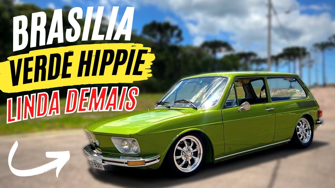 Brasília 1976 verde hippie mais Linda que ja vi !!!