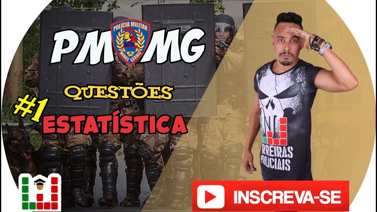 Concurso PMMG - Aulão Questões Estatística #1 - Professor Barão (Hugo Leonardo)