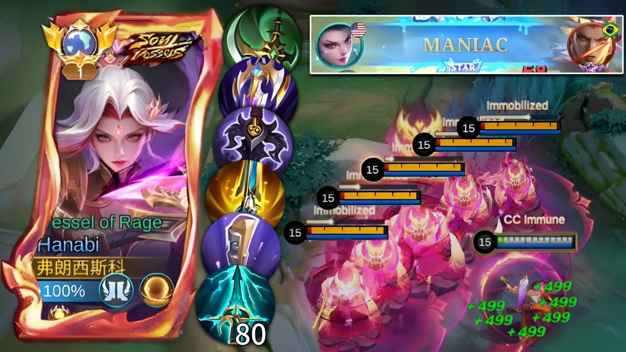 HANABI ONE HIT DELETE BUILD IS TOTALLY BROKEN & THE TRUE MANACE IN FARM LANE!! HANABI 99.9% DMG!!.