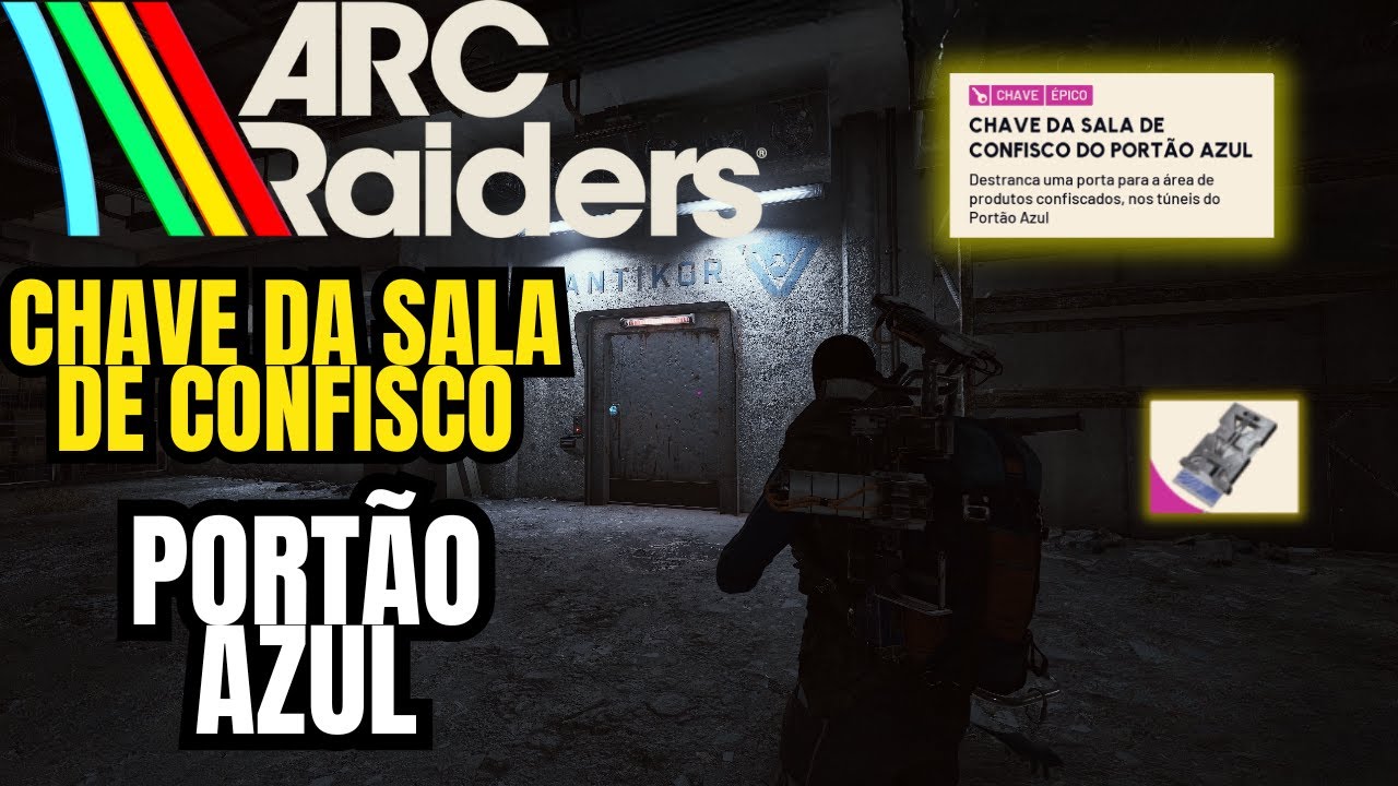 ONDE USAR A CHAVE DA SALA DE CONFISCO NO PORTÃO AZUL EM ARC RAIDERS💰 RTX 4090 60FPS