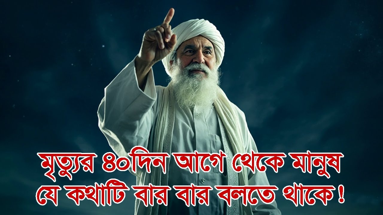 মৃত্যুর ৪০ দিন আগে থেকে মানুষ যে কথাটি বারবার বলতে থাকে! #আলোর_পথে #আল্লাহর_রহমত #মৃত্যুর_পরু