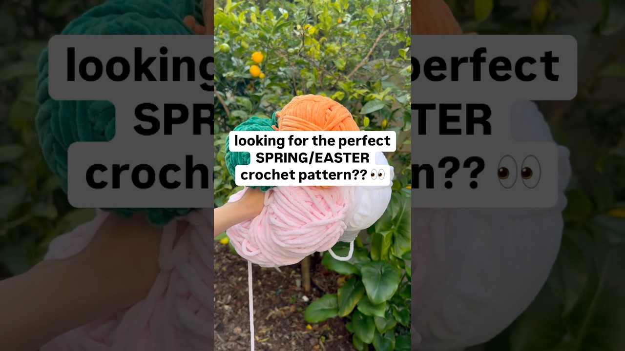 the cutest spring/easter crochet pattern! #crochet #amigurumi #shorts #crochettutorial