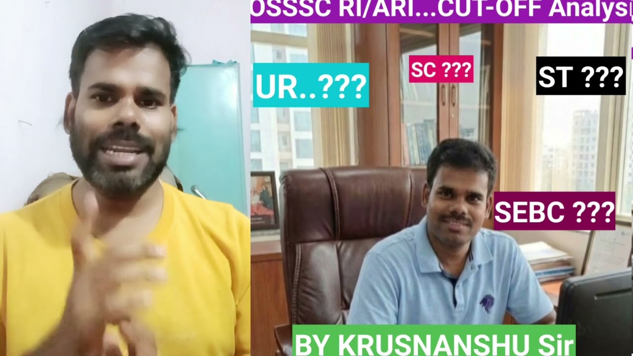 OSSSC RI/ARI/AMIN...CUT-OFF Analysis/UR??/SEBC??/SC??/ST??//KRUSNANSHU//STUDYSTART//