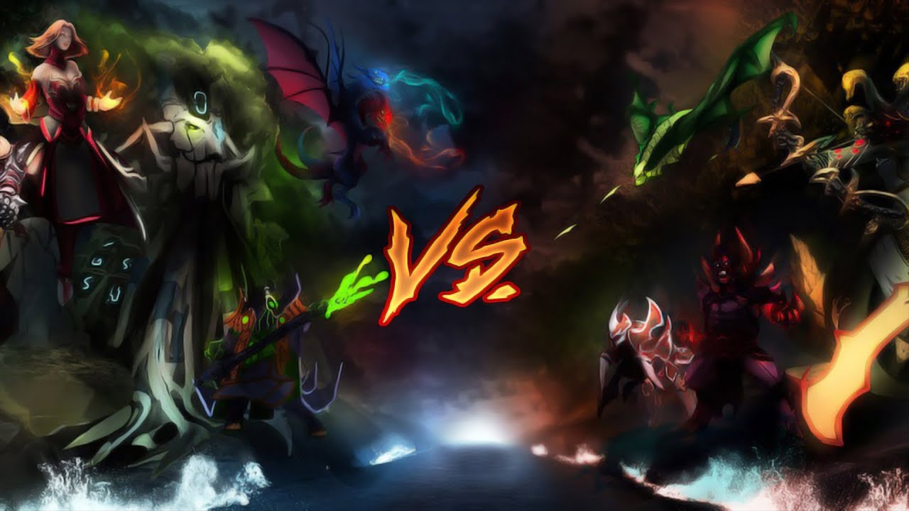DOTA 2 Radiant vs Dire RAP