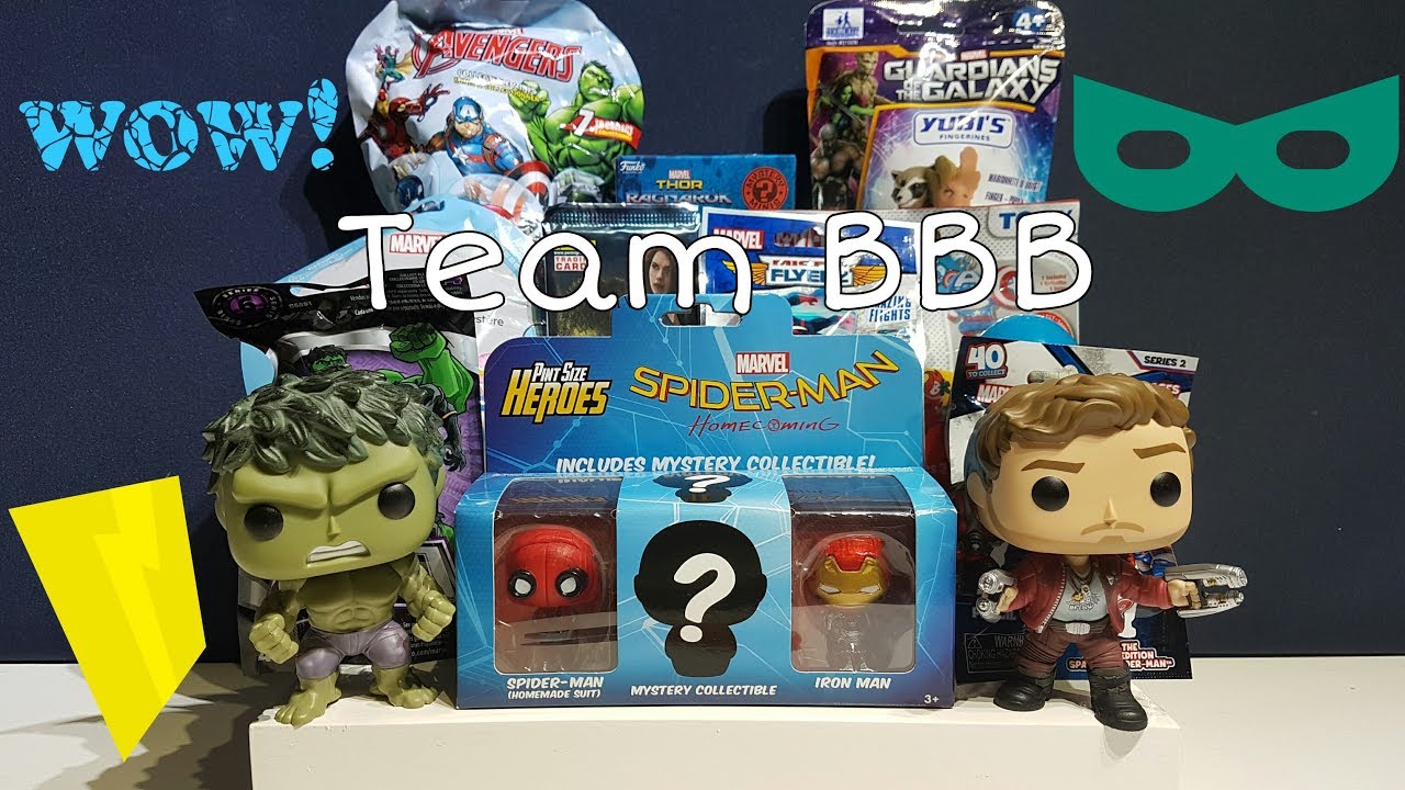 MARVEL MONDAY! Funko Pop Avengers Thor Disney Tsum Tsum Spiderman Ooshies GOTG Tomy Gacha Domez Toys