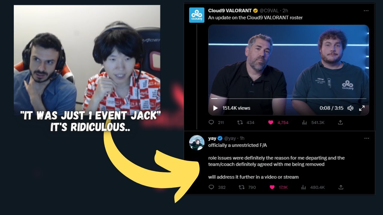 SEN Tarik & DSG React to *OFFICIAL YAY RELEASE* By C9 Coach & CEO..