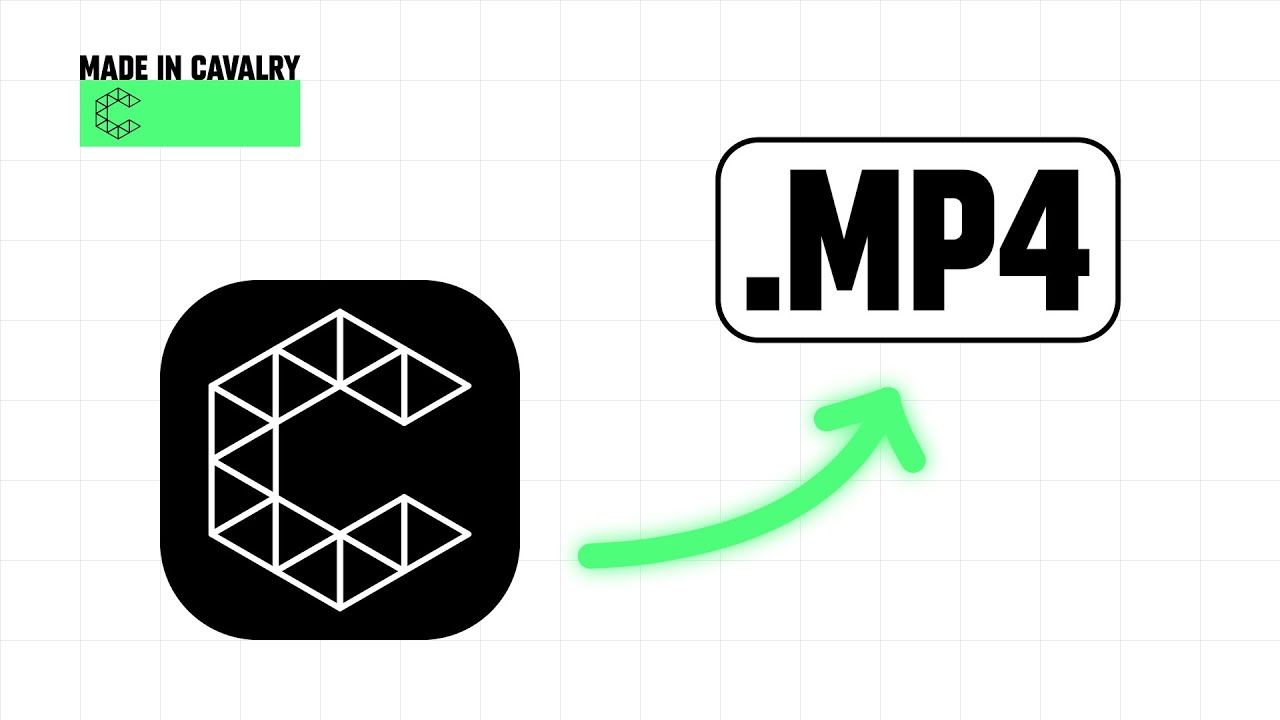 How to Export as MP4 in Cavalry (+ transparent video)