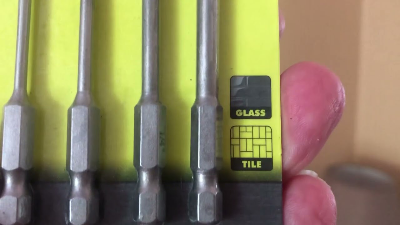 Ryobi Glass and tile drill bits product review