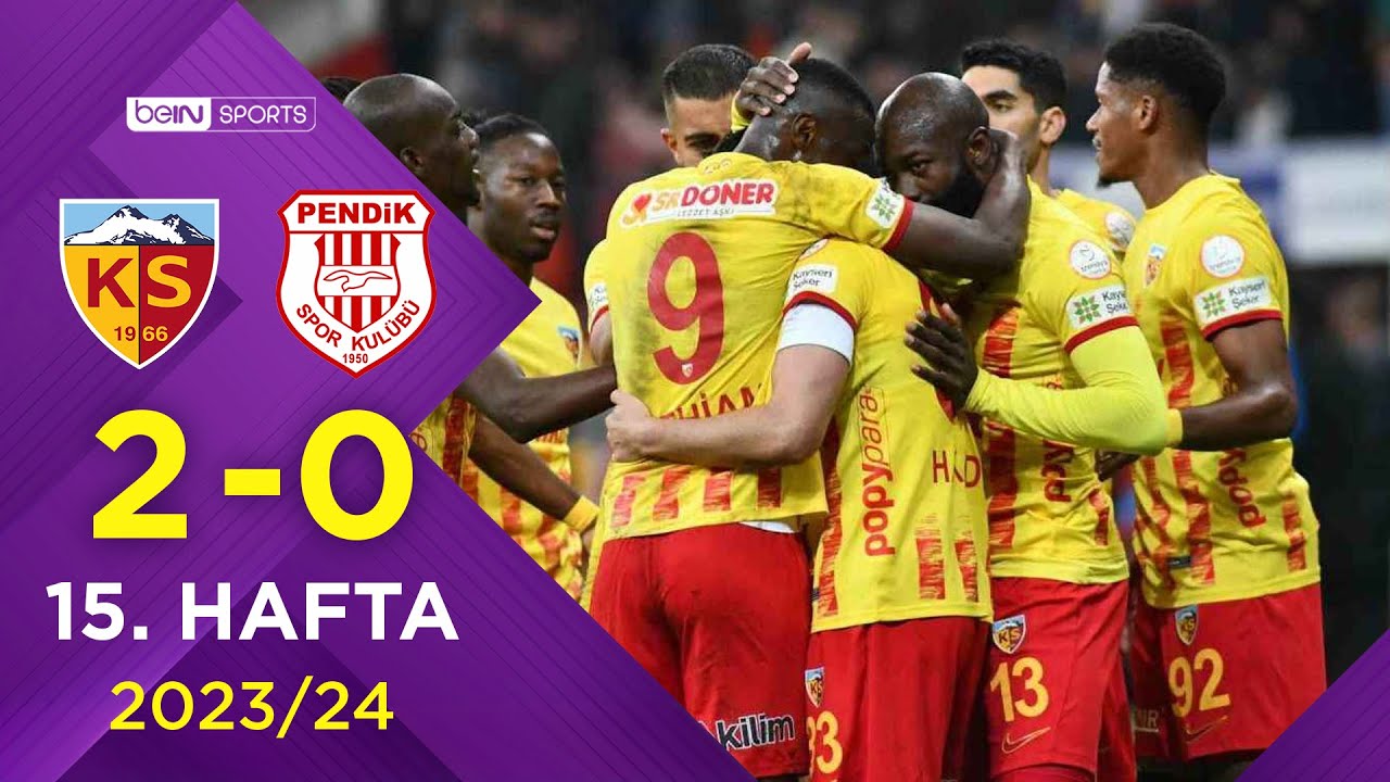 Mondihome Kayserispor (2-0) Siltaş Yapı Pendikspor | 15. Hafta - Trendyol Süper Lig 2023/2024