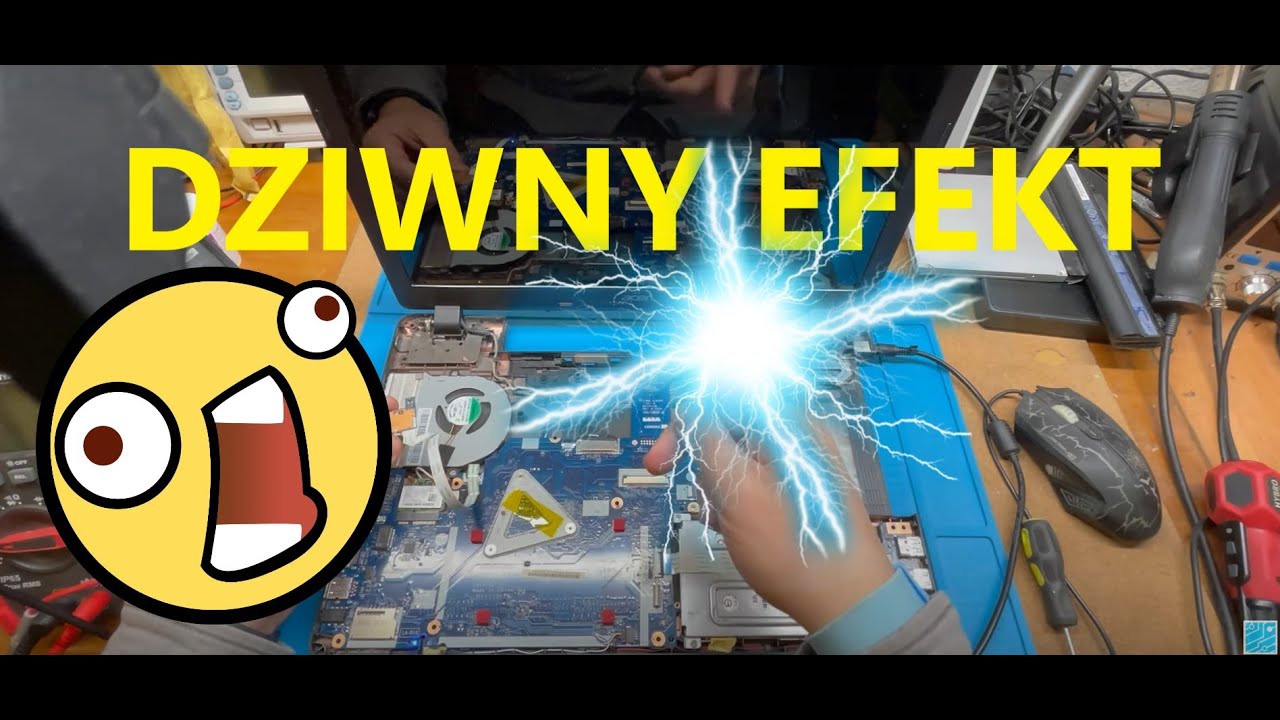 Ciekawy i dziwny efekt uszkodzenia....... Acer E5-571