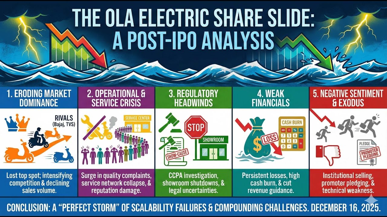 Why Ola Electric Stock CRASHED 60% After IPO? 📉 (2025 Analysis)?