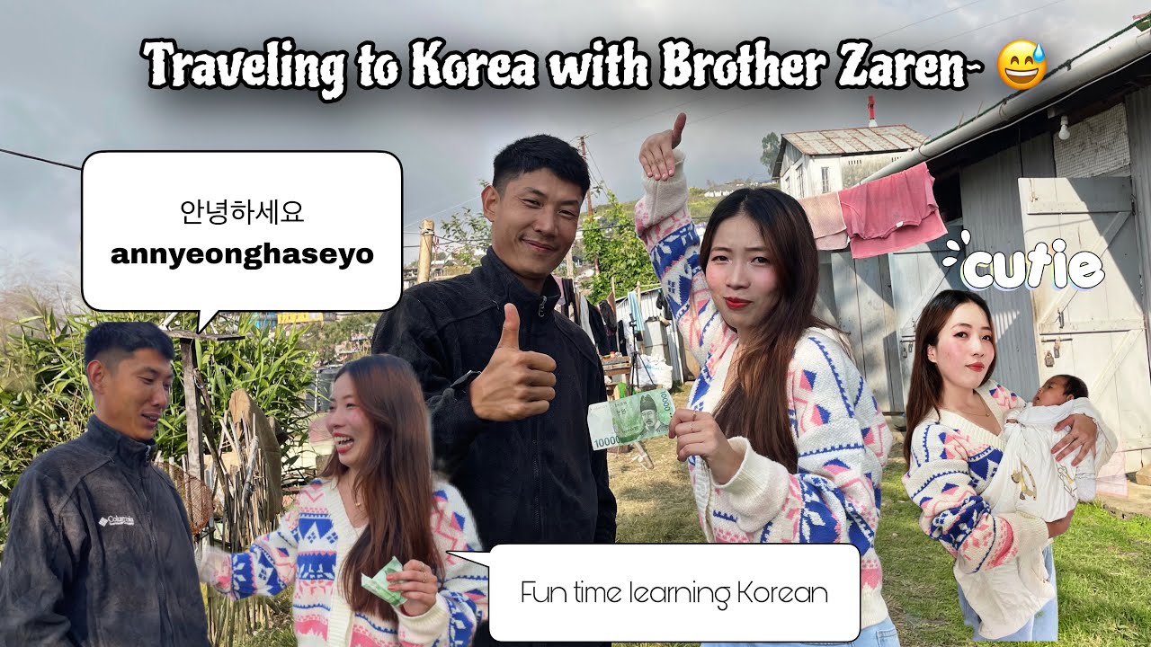 Brother Zaren Learning how to speak Korean 🇰🇷||Thank you for the 10,000 won @ZarenAndBidVlogs |Nagas
