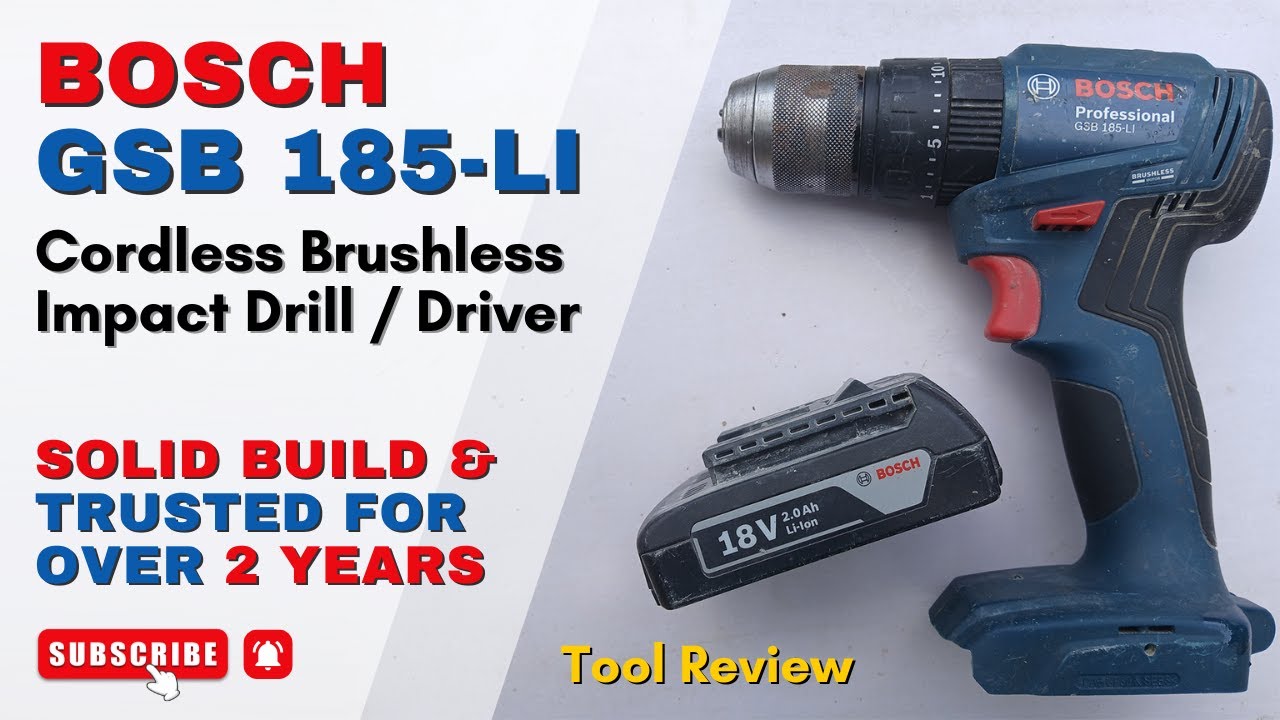 Bosch GSB 185-LI Pro Cordless Brushless Motor Impact Drill or Driver Full Review & Performance Test