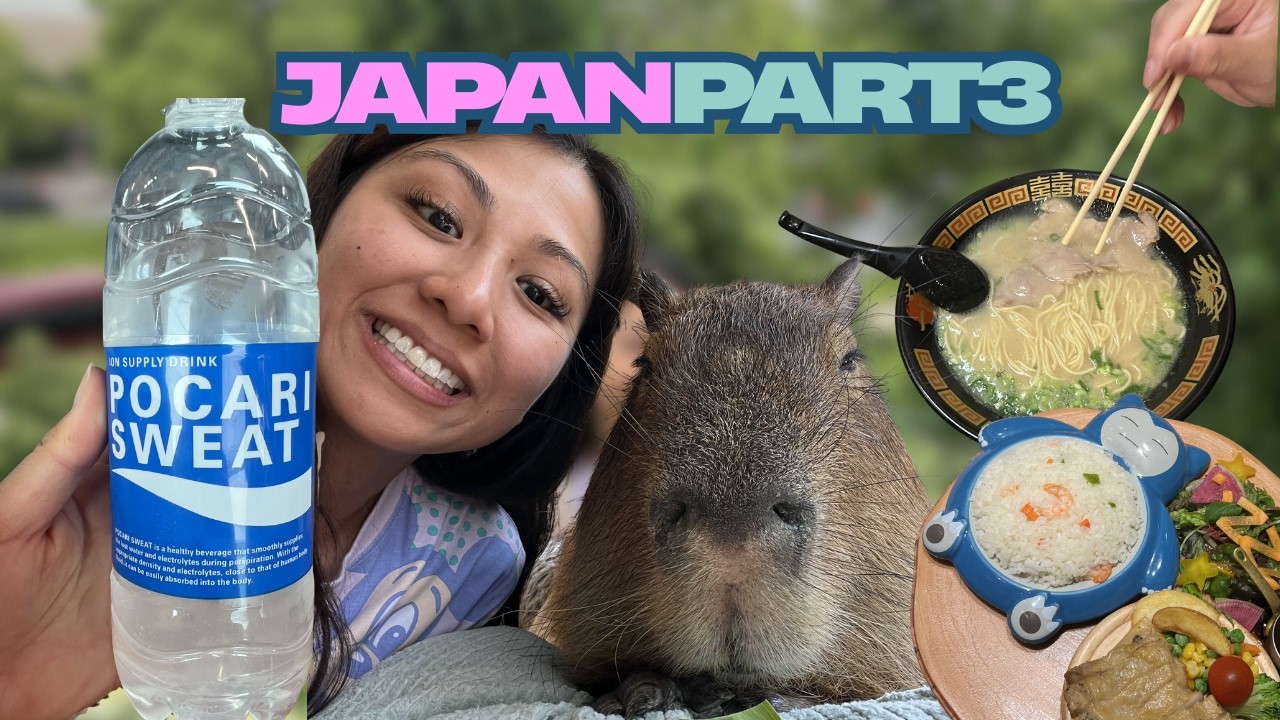 Japan 2025 Vlog Part 3 - ANIMAL CAFES! Pokemon Cafe, Tokyo Skytree, Lucky Cat Temple