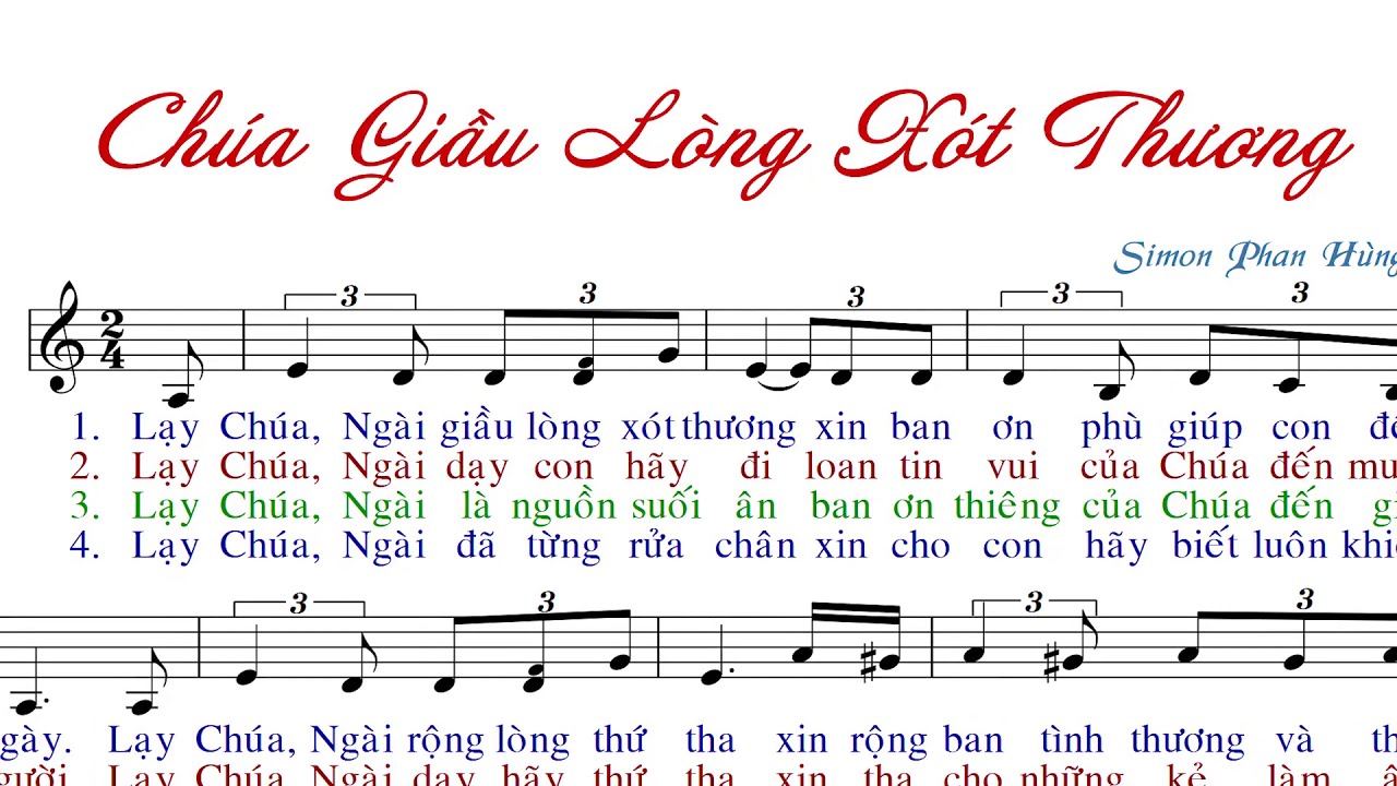 Chúa Giàu Lòng Xót Thương (tập hát) - Simon Phan Hùng