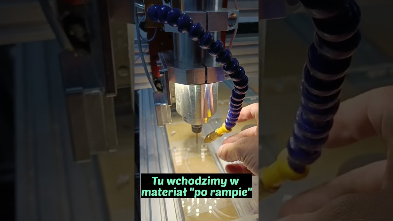 Frezowanie w Plexi 10mm - Krotki Poradnik jak frezujemy plexe z frezarką LEAD1010 #cnc #vslot #diy