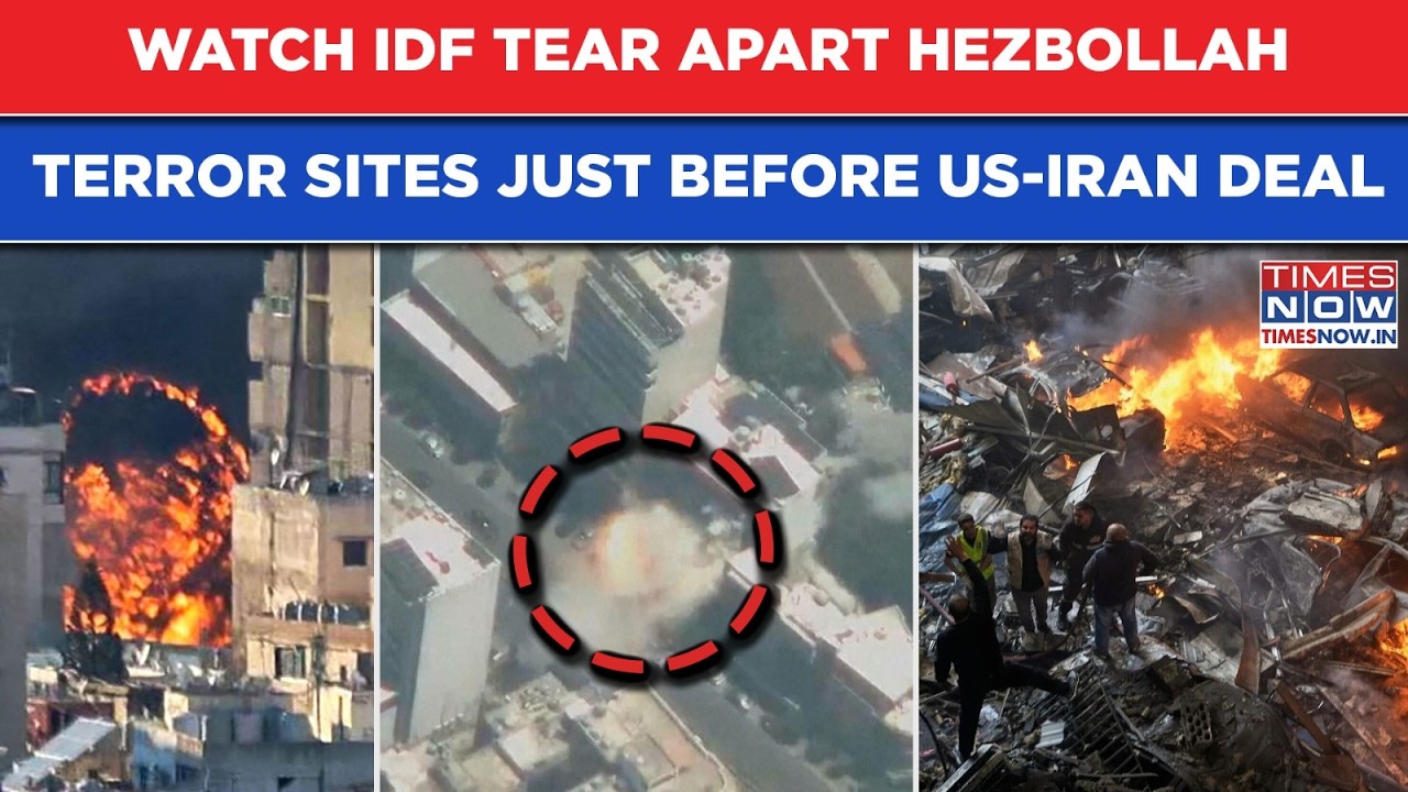 IDF Tears Apart Hezbollah Sites| On Cam-Terror Dens Smashed In Beirut's Dahiyeh Before US-Iran Deal