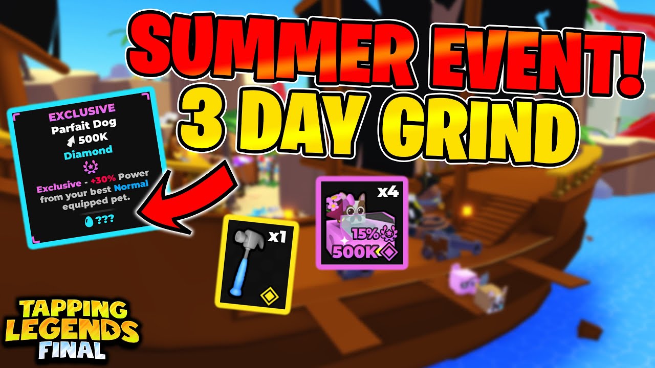 I Got These After 3 Days Grinding Summer Event Part 2 in Tapping Legends Final
