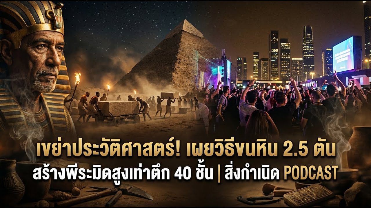 เจาะลึกการสร้างพีระมิด: สูง 146 เมตร! หิน 2.5 ตัน 2 ล้านก้อน! สร้างอย่างไร? | สิ่งกำเนิด PODCAST