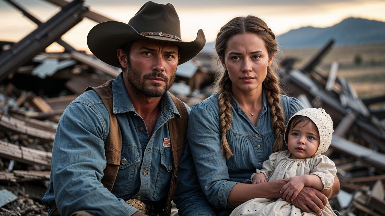 The Cowboy Spotted A Woman And Baby In A Collapsed Cabin, He Dug Them Out With His Bare Hands