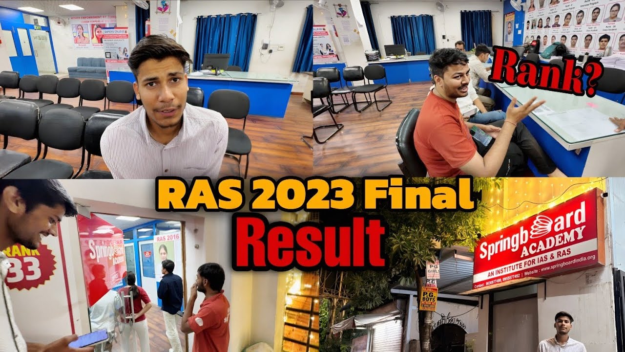 Ras 2023 Final Result 🎉 Top 10/7 in Springboard Coaching (Abhishek Gurjar Vlogs)