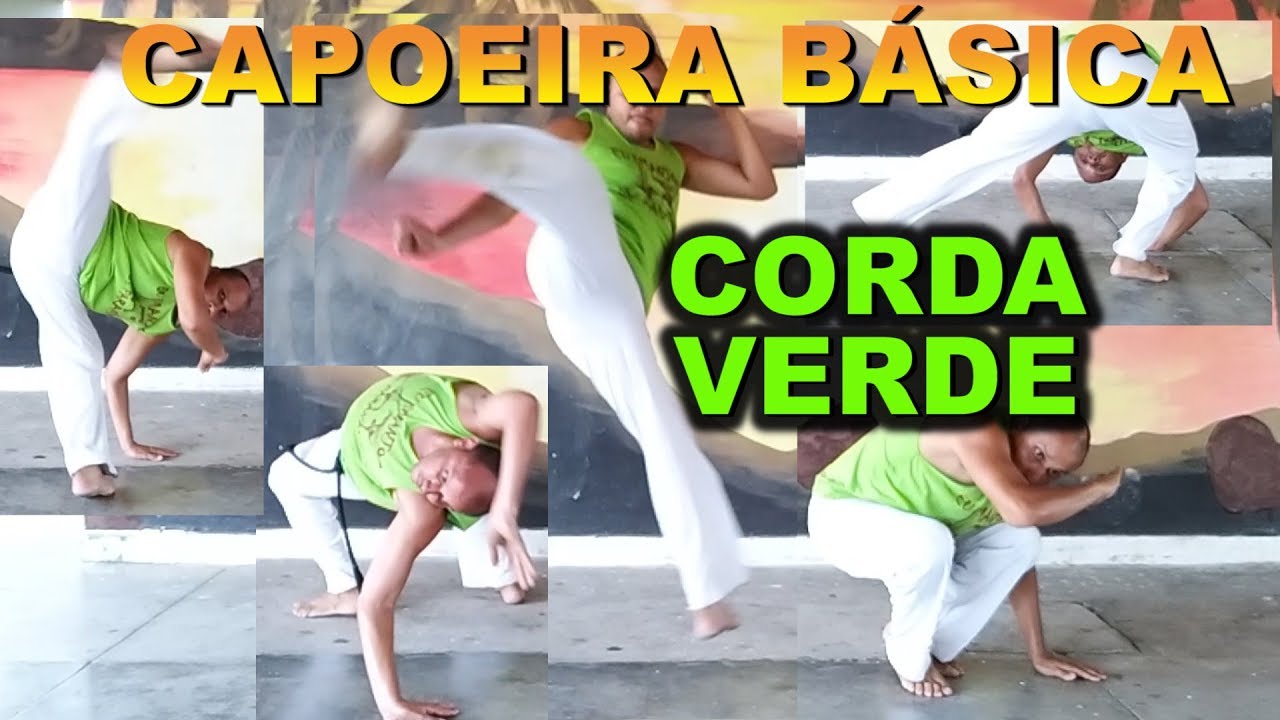 20 Movimentos de Capoeira para Iniciante (Ataques / Esquiva / bases) - Corda Verde