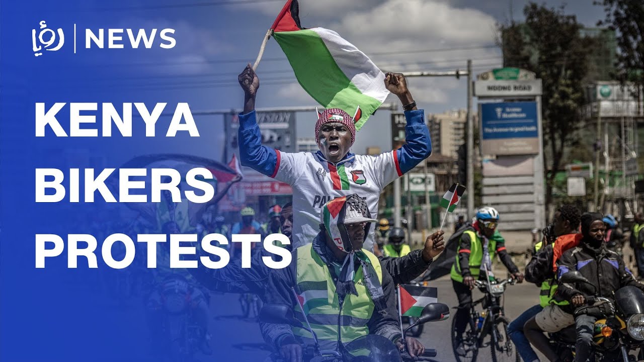 Nairobi riders, bikers hold Gaza solidarity ride