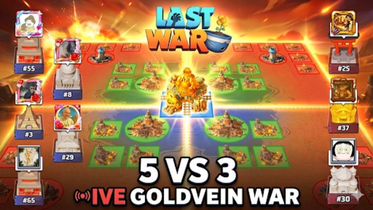Live 5 Vs 3 Battle - Goldvein Faction War Starts Now