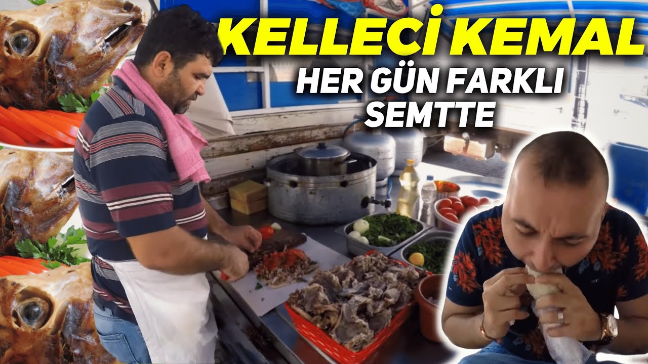 Hergün Başka Bir Semt Pazarında Duran Kelleci Kemal!!! | Adana Sokak Lezzetleri