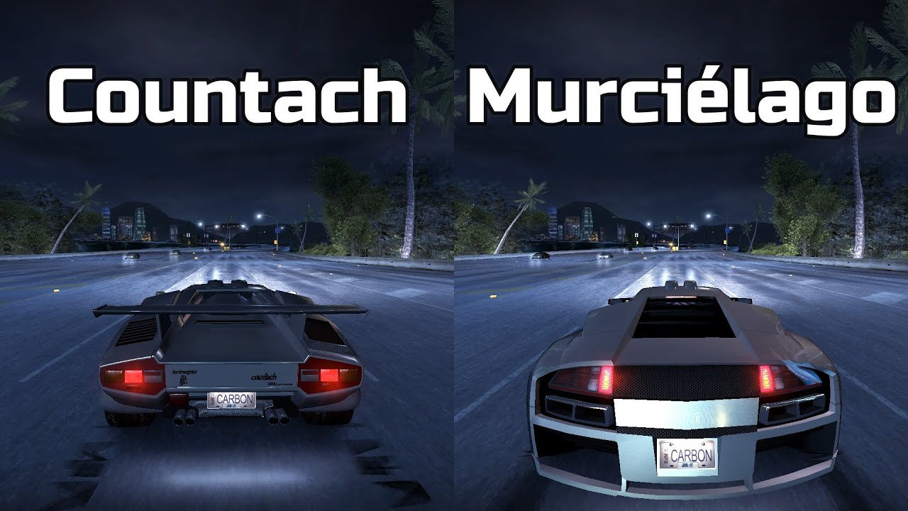 Lamborghini Countach vs Lamborghini Murcielago - Need for Speed Carbon (Drag Race)