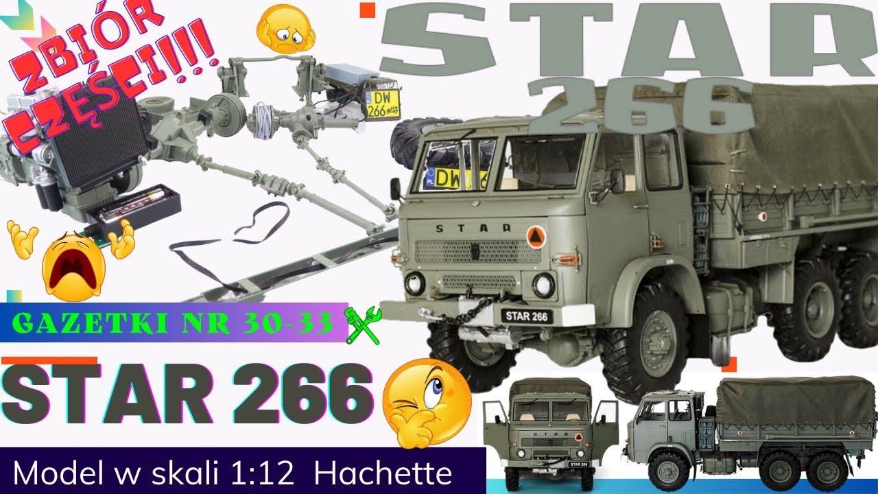 STAR 266 w skali 1:12- budowa modelu od Hachette - Gazetki 30-33