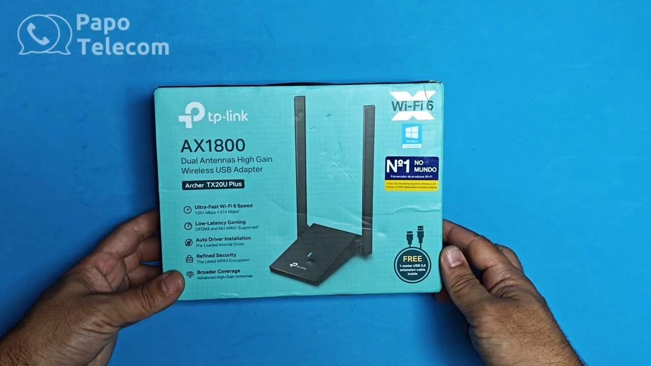 Adaptador  USB Wi-Fi 6 AX Tp-Link TX20U Plus