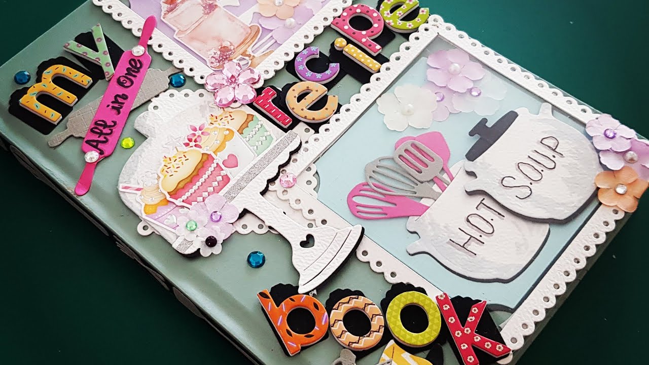 ❤DIY | Beautiful Recipe cookbook Decoration | Recipe Book on demand