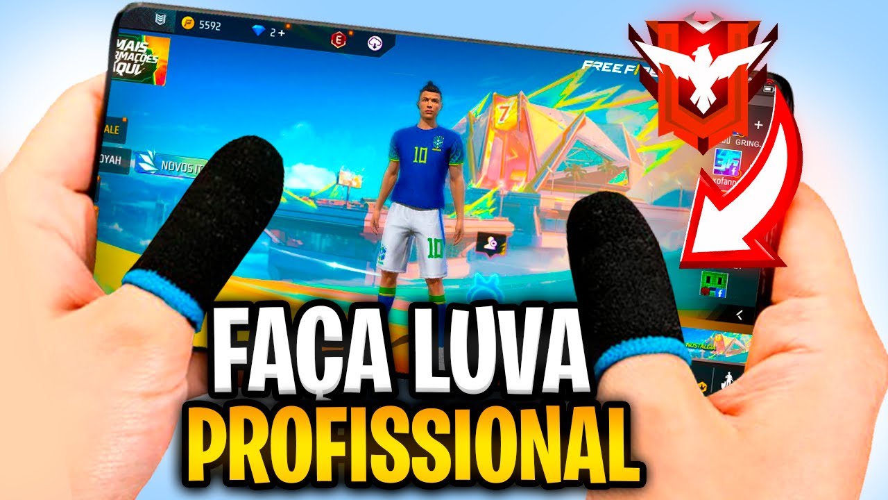COMO FAZER LUVA DE DEDO PARA JOGAR FREE FIRE EM CASA COM MEIA EM 2024 (CASEIRO)