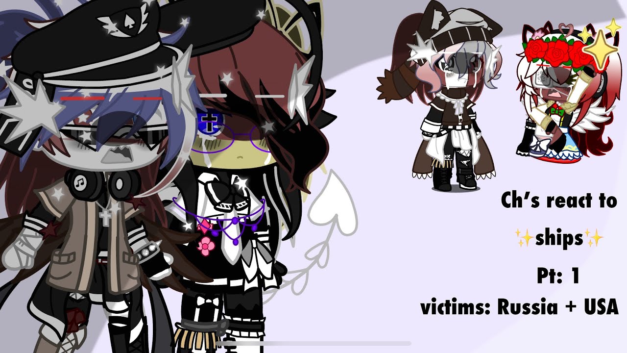 Countryhumans react to ships! 🥀🥀 Pt 1: USA and Russia. #countryhumans #Gacha #fypppppppppppppppppppp
