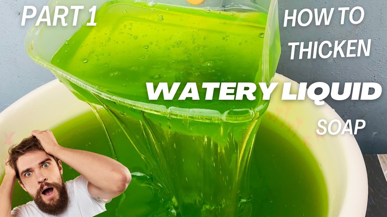 How to thicken liquid soap with salt / part 1