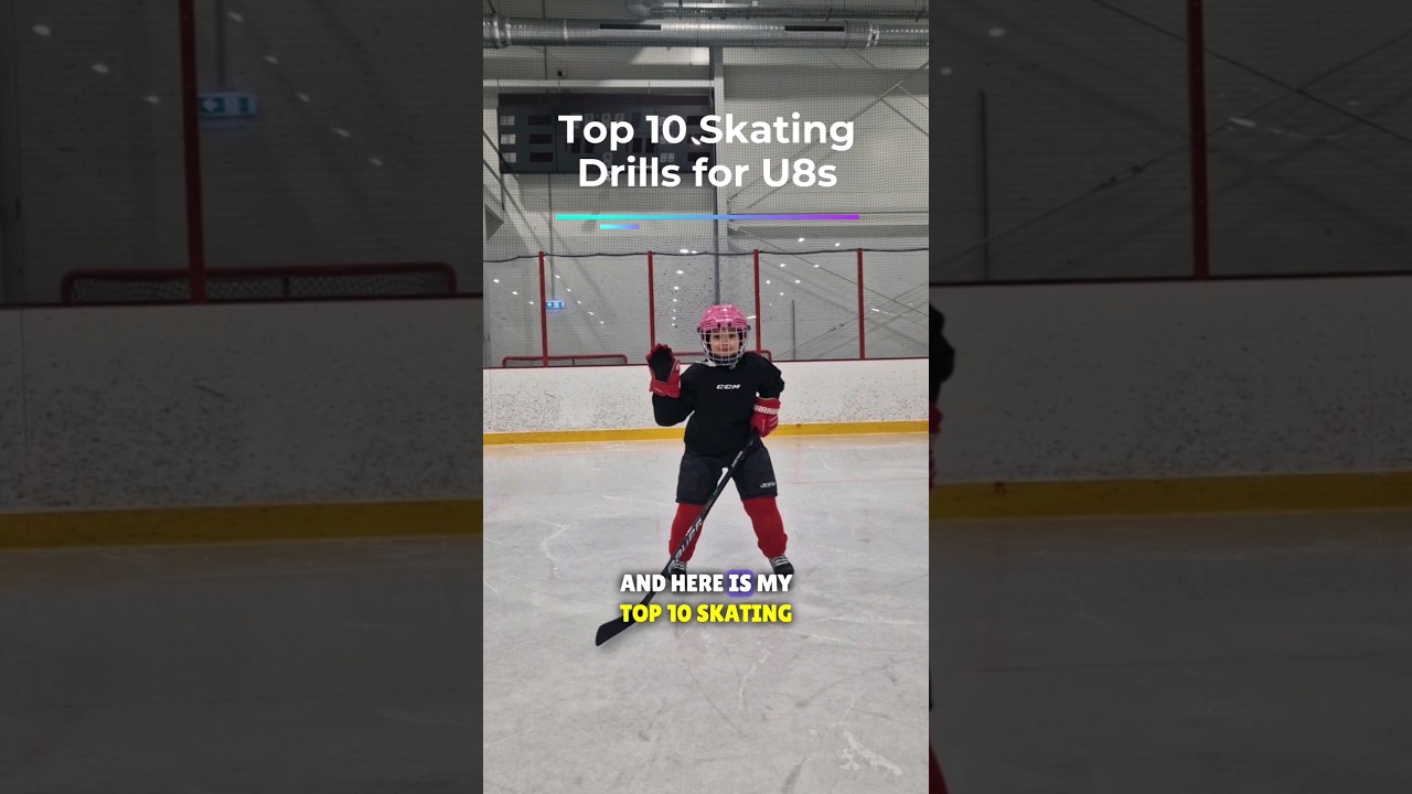 10 Skating Drills for the kids or little hockey players #hockey #skating #hockeycanada