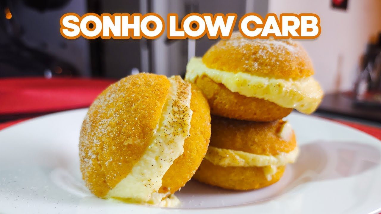 SONHO LOW CARB: RECEITA DE SONHO DE PADARIA [MARAVILHOSA! CETOGÊNICA!]