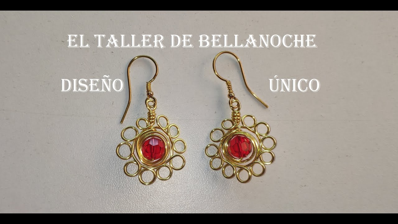 COMO HACER UNOS PENDIENTES CON CENEFA DE AROS-HOW TO MAKE EARRINGS WITH A HOOP BORDER