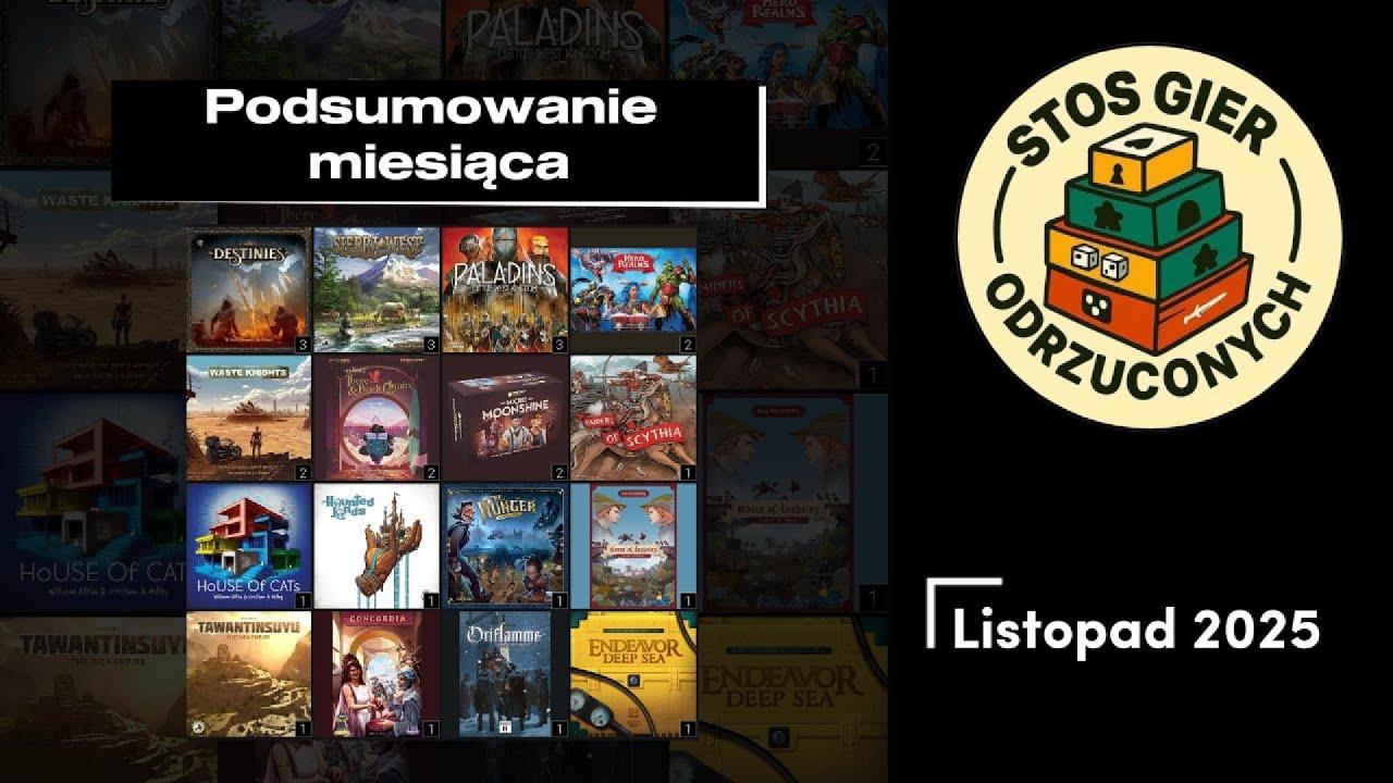 Podsumowanie miesiąca #4 | Listopad 2025 | Stos Gier Odrzuconych